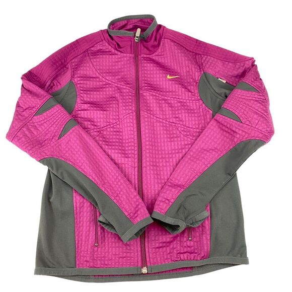 Nike Sphere Thermal Track Jacket Women Small Purple Gray Long Sleeve Full Zipper - Picture 8 of 12